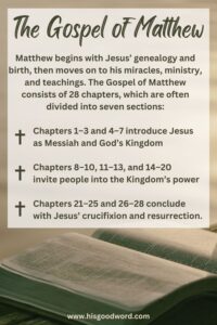 new testament - the gospel of matthew