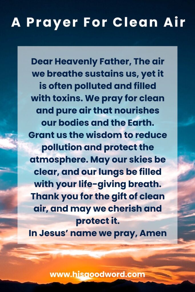 Environmental Prosperity Prayers for Sustainable Practices, a Clean Environment, and Our Ecosystem