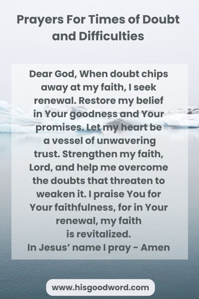 10 POWERFUL PRAYERS FOR Times of Doubt and Difficulties