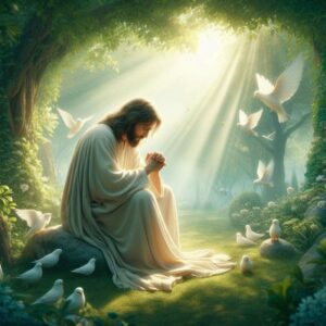 Jesus prays in the garden of Gethsemane - Matthew 26:36-46