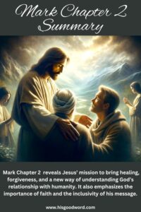 Mark Chapter 2 Summary - Jesus' divine authority