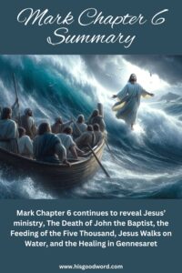 Mark Chapter 6 Summary - the Twelve Apostles