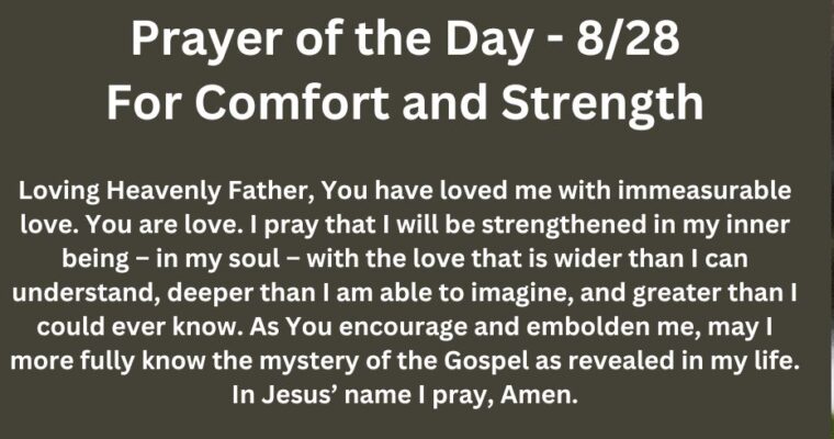 Prayer of the Day for Wednesday – August 28