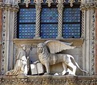 The apostle Mark and the winged lion