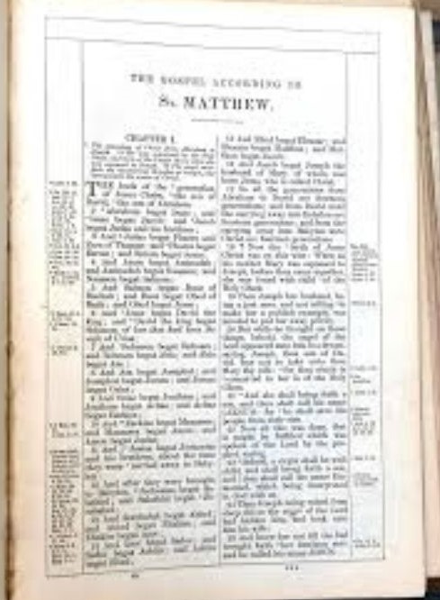 key verses in the book of Matthew chapters 1 through 28