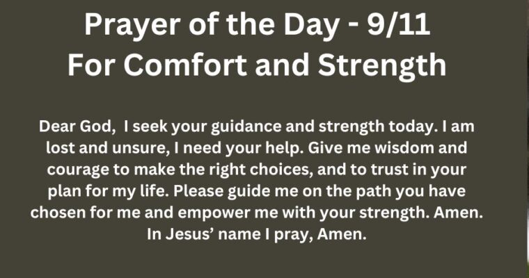 Prayer of the Day for Wednesday – September 11