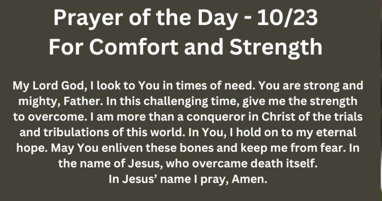 Prayer of the Day for Wednesday – October 23