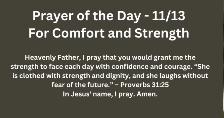 Prayer of the Day for Wednesday – November 13