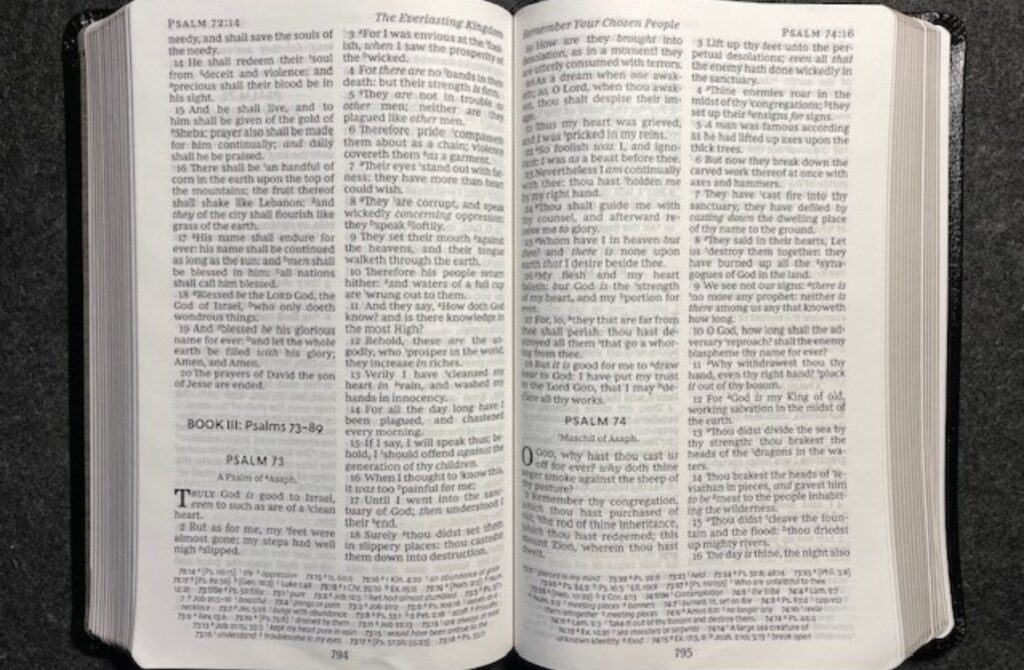 book of psalms - third section