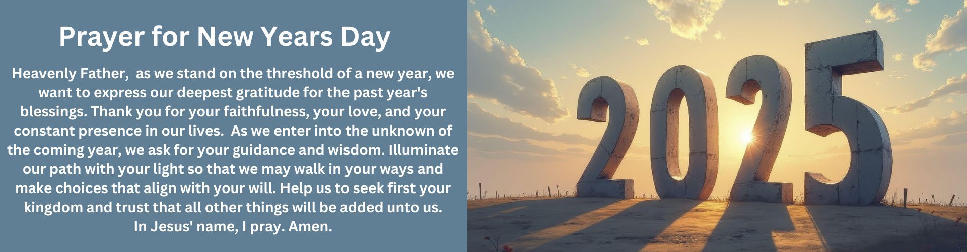 prayer for new years day